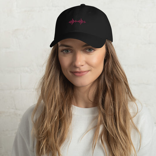 Dad hat with Pink Logo