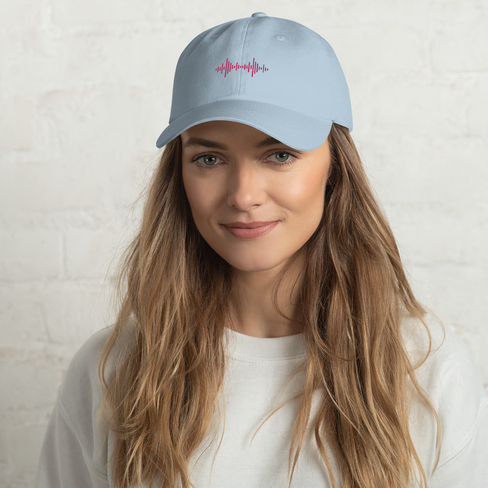 Dad hat with Pink Logo