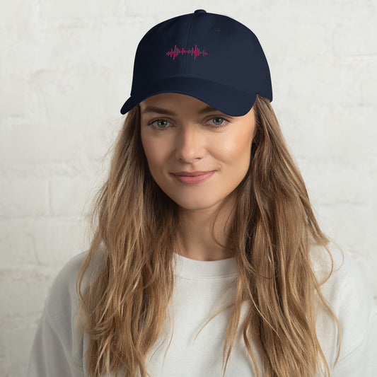 Dad hat with Pink Logo