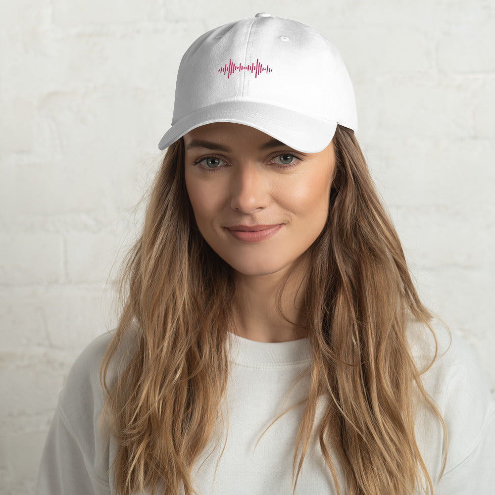 Dad hat with Pink Logo