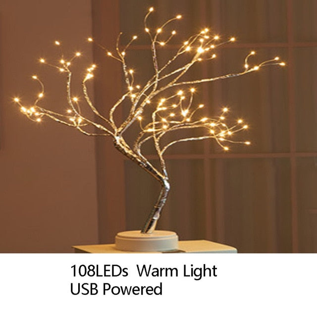 Night Light Home Decoration Bonsai Style LED Light