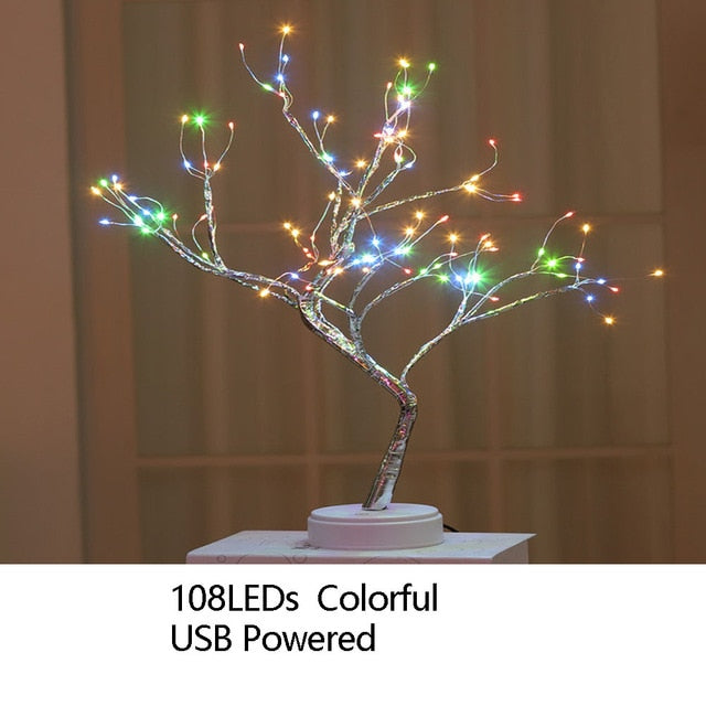 Night Light Home Decoration Bonsai Style LED Light