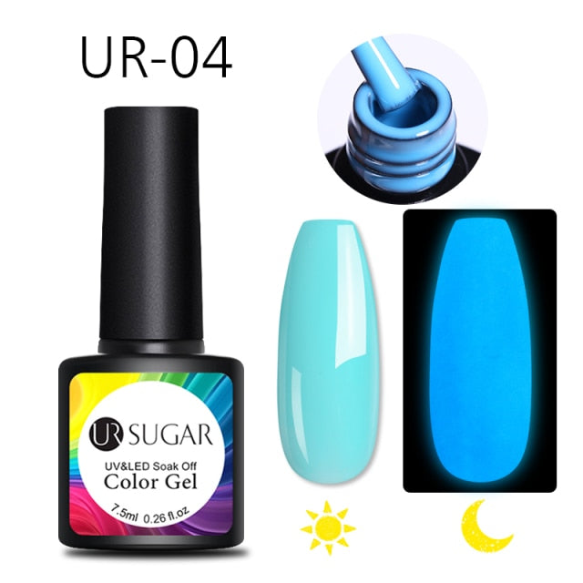 Luminous Nail Gel Glow In Dark UV LED Semi Permanent Soak Off Gel Varnish