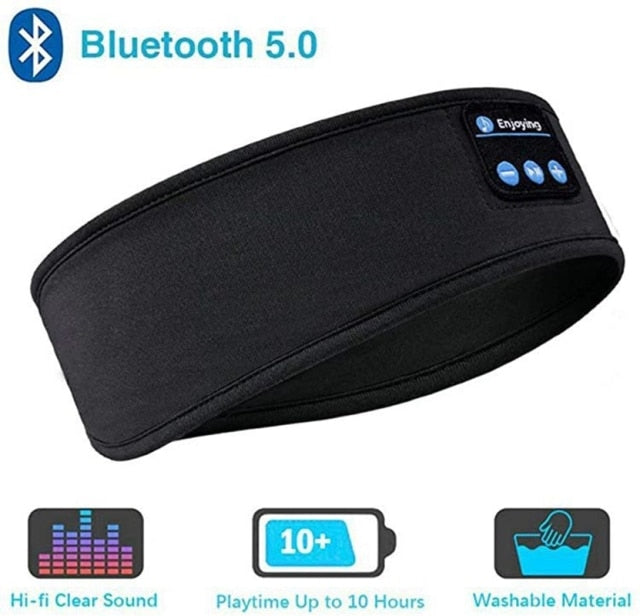 Bluetooth Sleeping Headphones Headband / Comfortable Wireless Headband/Music Earphones/Eye Mask