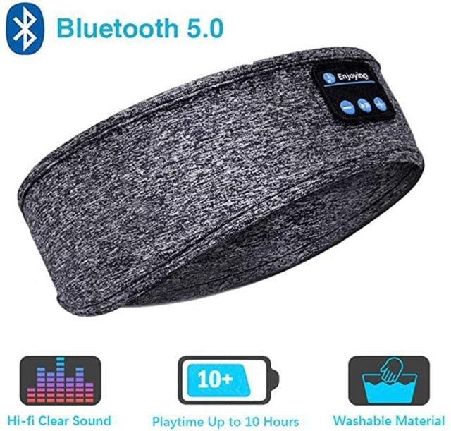 Bluetooth Sleeping Headphones Headband / Comfortable Wireless Headband/Music Earphones/Eye Mask