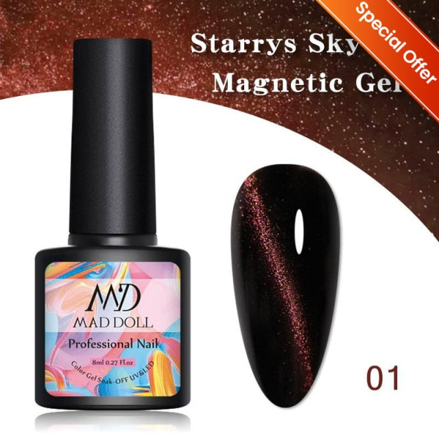 Magnetic Nail Polish Gel Soak Off UV LED Nail Varnish