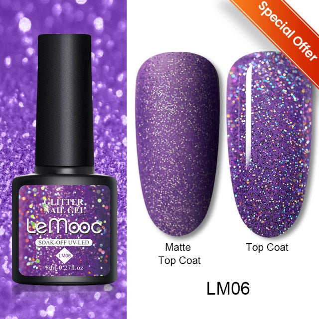 Magnetic Nail Polish Gel Soak Off UV LED Nail Varnish