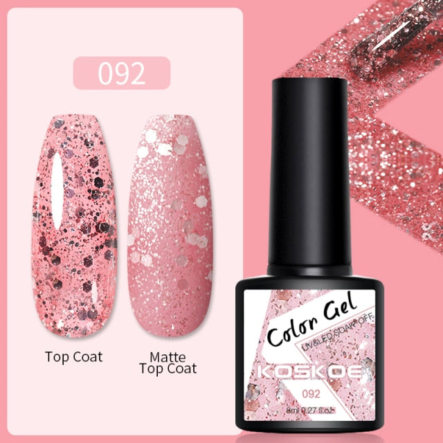 Magnetic Nail Polish Gel Soak Off UV LED Nail Varnish