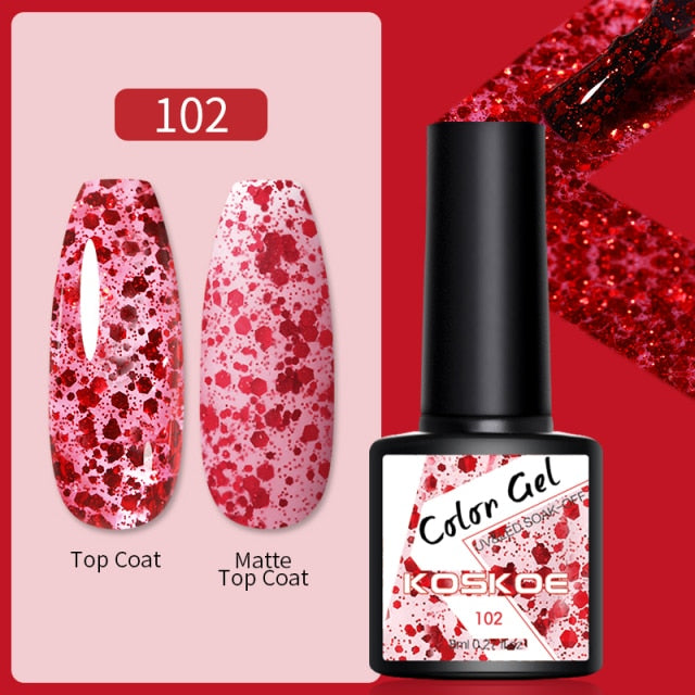 Magnetic Nail Polish Gel Soak Off UV LED Nail Varnish