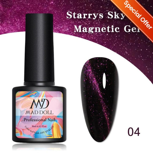 Magnetic Nail Polish Gel Soak Off UV LED Nail Varnish