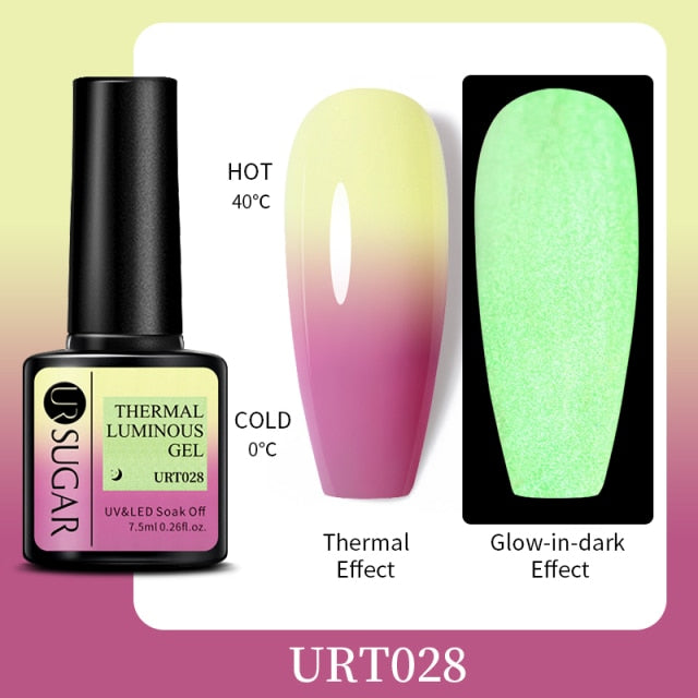 Luminous Nail Gel Glow In Dark UV LED Semi Permanent Soak Off Gel Varnish