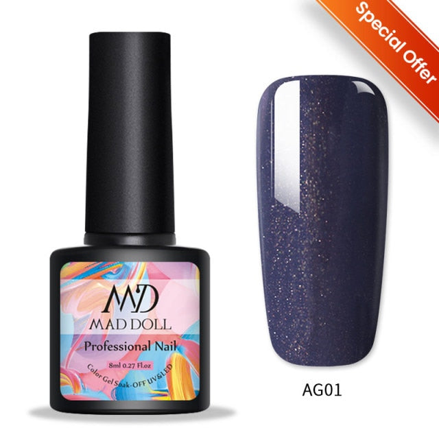 Magnetic Nail Polish Gel Soak Off UV LED Nail Varnish