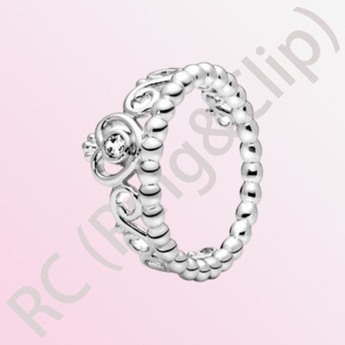 100% 925 Sterling Silver Princess Rings - various options