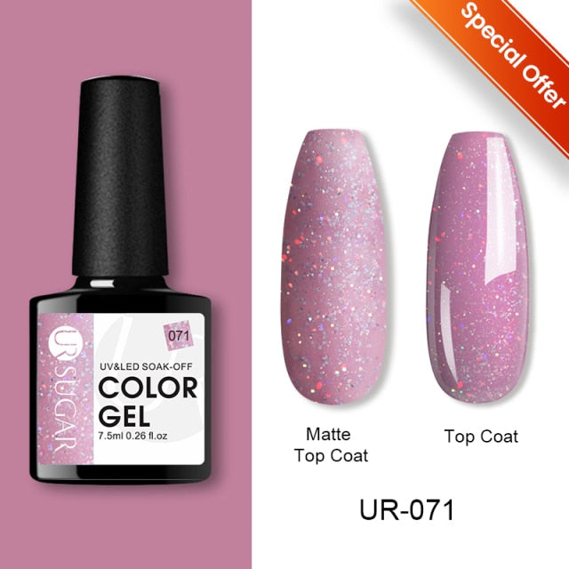 Thermal Ultra-thin Glitter (3 Colors/Soak Off) UV Gel Snowflake Temperature Color Change Gel