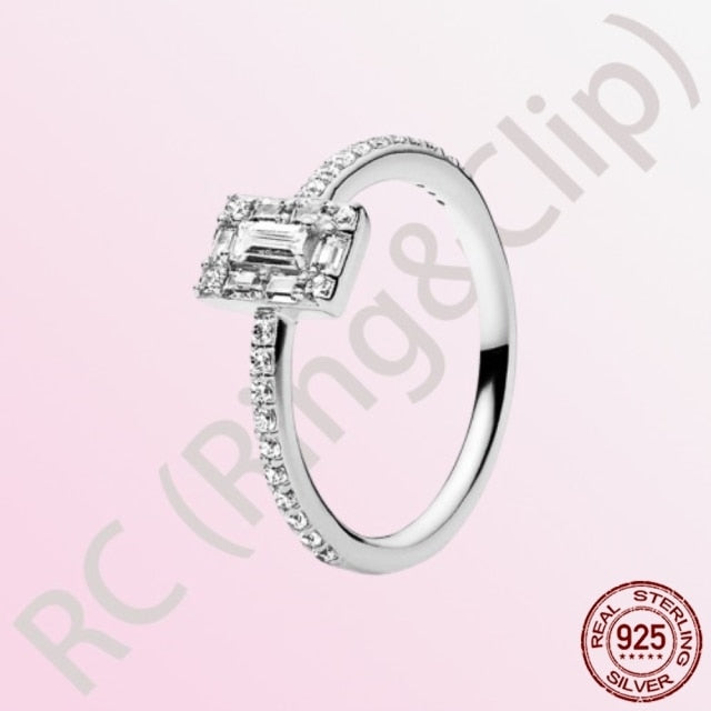 100% 925 Sterling Silver Princess Rings - various options