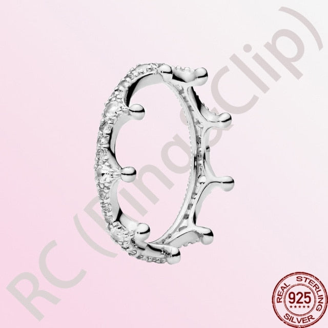 100% 925 Sterling Silver Princess Rings - various options