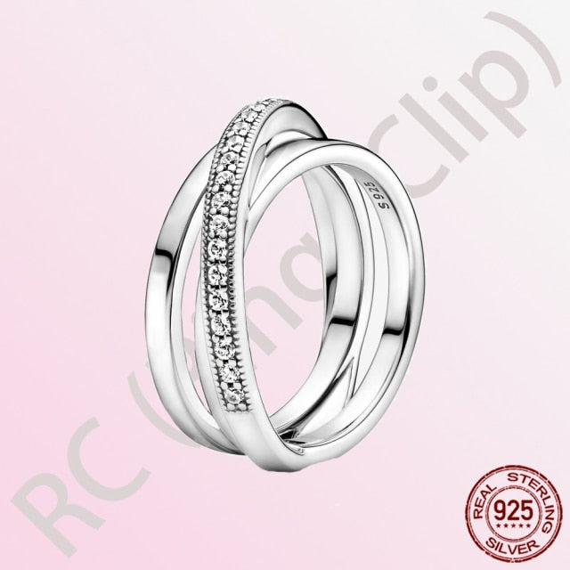 100% 925 Sterling Silver Princess Rings - various options