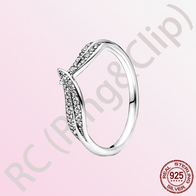 100% 925 Sterling Silver Princess Rings - various options