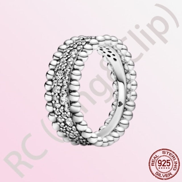 100% 925 Sterling Silver Princess Rings - various options