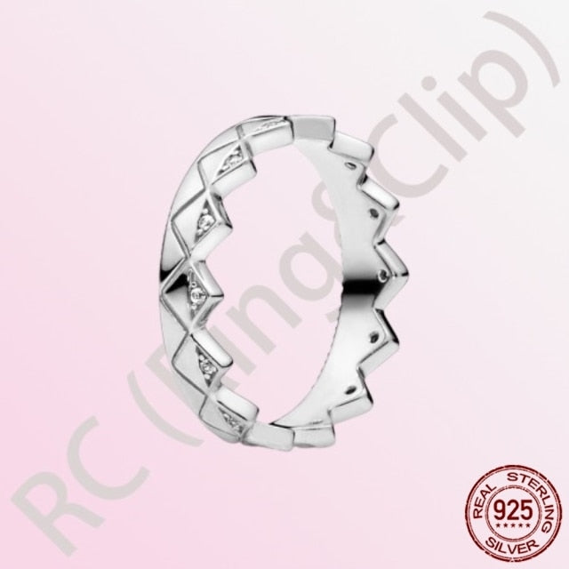 100% 925 Sterling Silver Princess Rings - various options