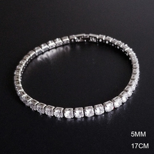 925 Sterling Silver luxury Tennis bangle Bracelet -various options