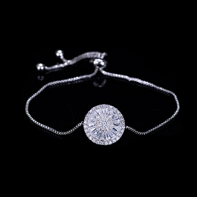 925 Sterling Silver luxury Tennis bangle Bracelet -various options